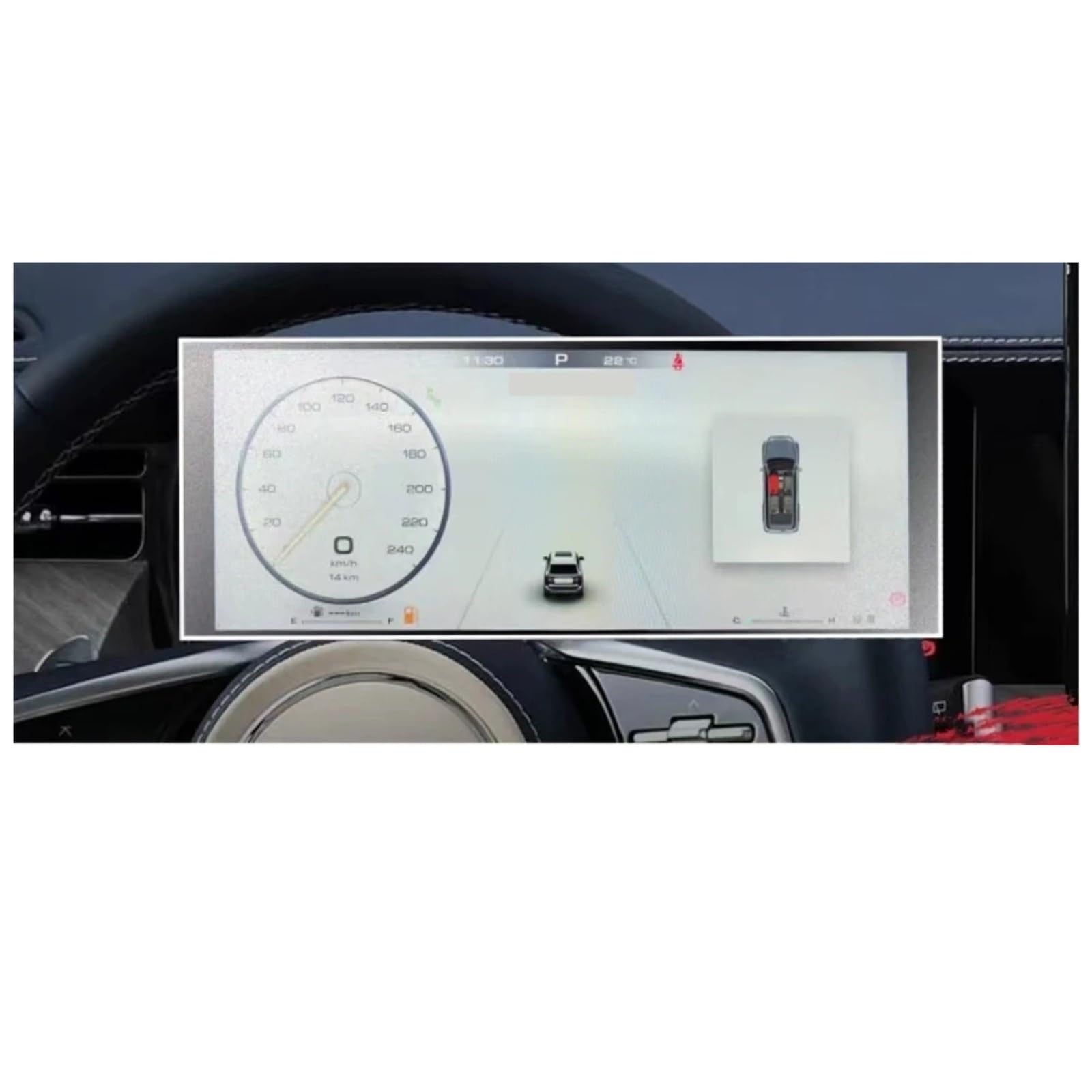 GPS Navigator Displayschutzfolien Für GWM Für Tank 500 2023-2024 LCD-Touchscreen-Navigation GPS-Schutz Und Armaturenbrett-Zubehör Gehärteter Glasfilm Auto Navi Folie(Dashboard) von Ltusgt