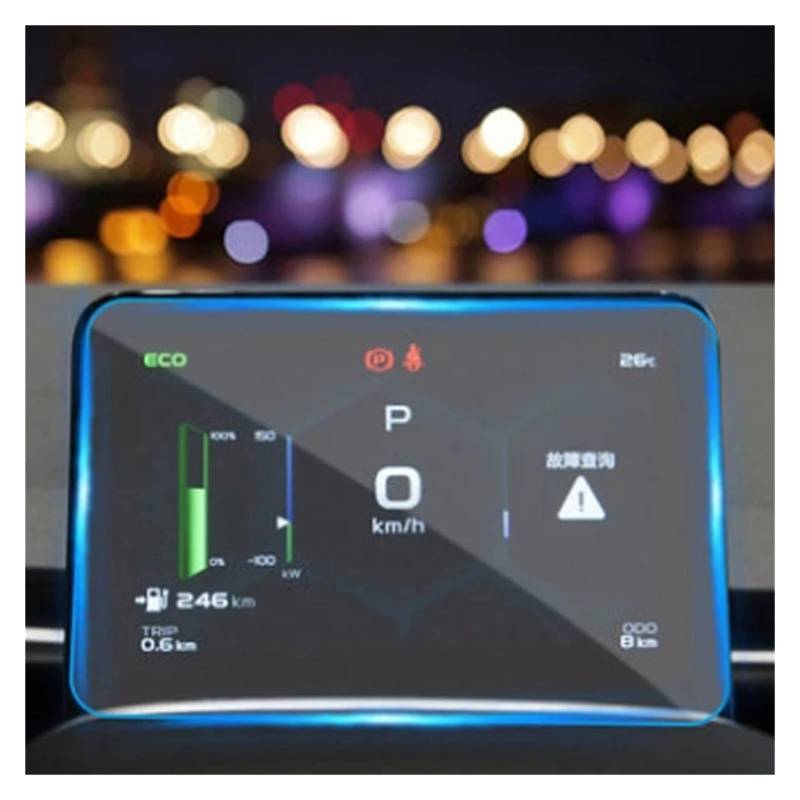 GPS Navigator Displayschutzfolien Für Geely Für Geometry C 2021-2022 GPS Navigation Bildschirm Armaturenbrett Bildschirm Gehärtetem Glas Schutz Film Auto Auto Navi Folie(Dash Board) von Ltusgt