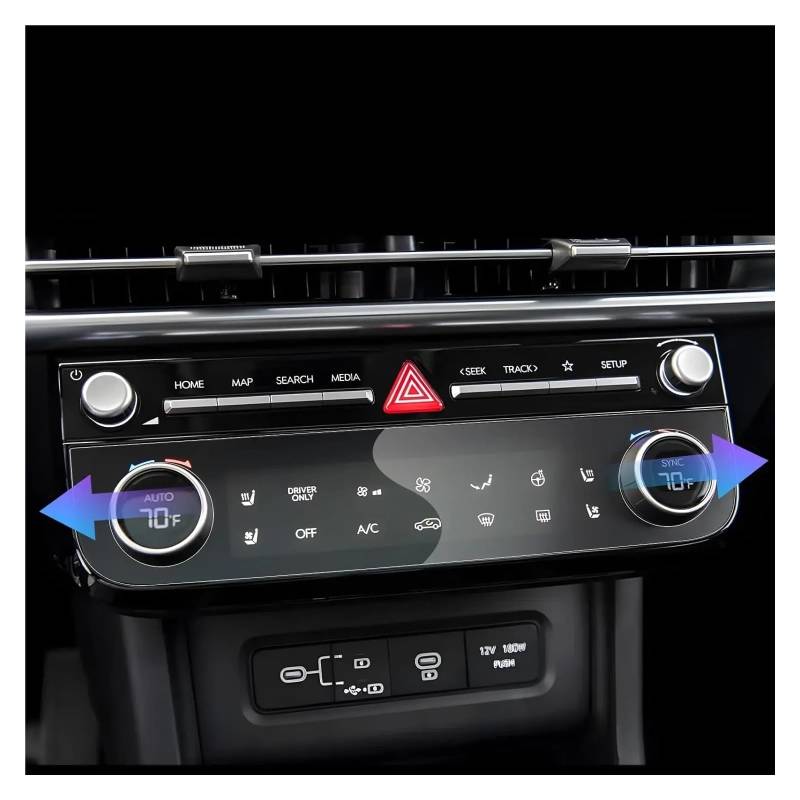 GPS Navigator Displayschutzfolien Für Hyundai Für Tucson 2025 LCD Klimaanlage Touch Display Screen Protector Film Klima Control Screen Protector Auto Navi Folie von Ltusgt