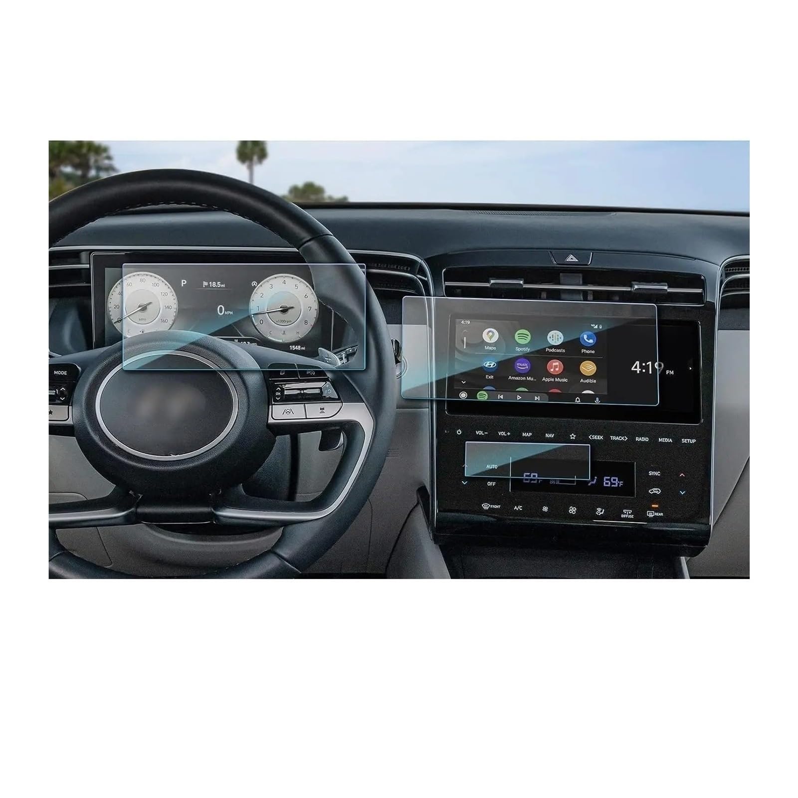 GPS Navigator Displayschutzfolien Für Hyundai Für Tucson Für NX4 2021-2023 10,25 Zoll LCD-Autoradio GPS-Navigation Gehärtetes Glas Und Armaturenbrett-Bildschirmfolie Auto Navi Folie GPS Navigator Displayschutzfolien Für Hyundai Für Tucson Für NX4 2021-2023 10,25 Zoll LCD-Autoradio GPS-Navigation Gehärtetes Glas Und Armaturenbrett-Bildschirmfolie Auto Navi Folie von Ltusgt