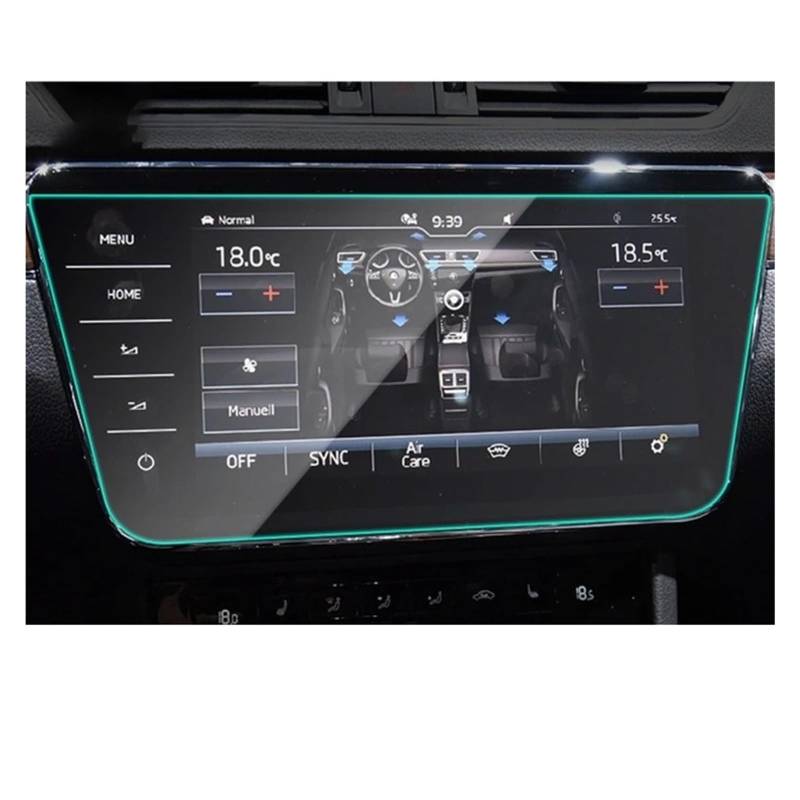 GPS Navigator Displayschutzfolien Für Skoda Für Superb 2018-2023 TPU Auto GPS Navigation Schutzfolie LCD Screen Protector Anti-Scratch-Innenraum Auto Navi Folie(9.2 Inch) von Ltusgt