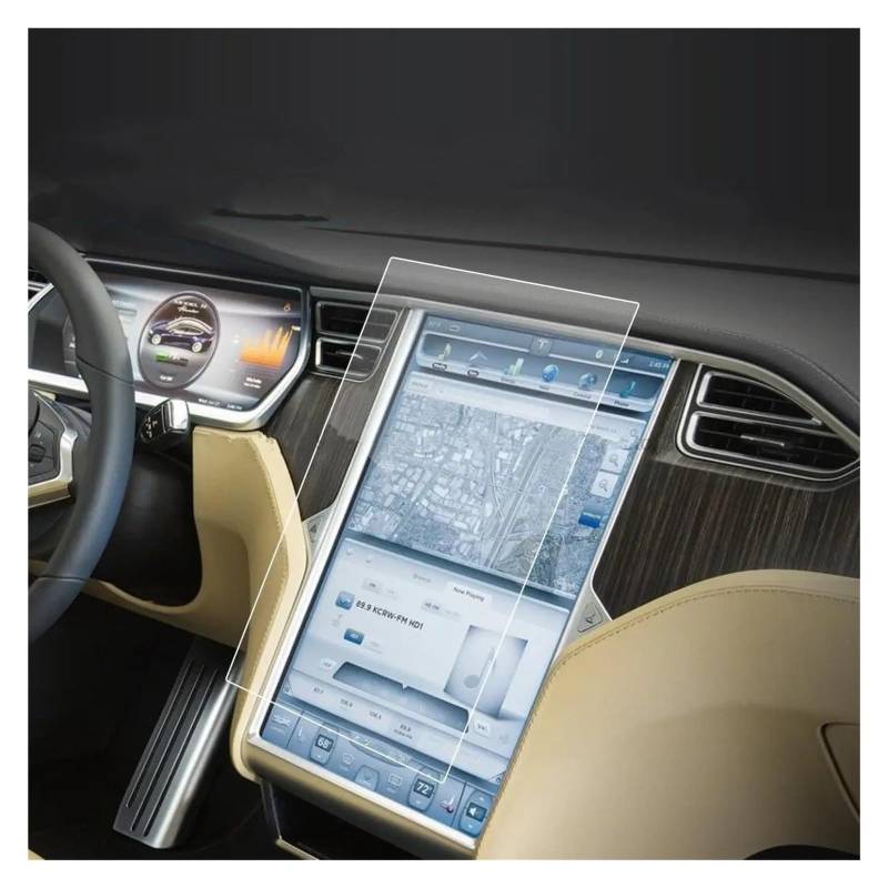 GPS Navigator Displayschutzfolien Für Tesla Für Modell Für X 2017-2021 Gehärtetes Glas Displayschutzfolie 17 Zoll Auto GPS Navigation Radio Anti-Kratzer Auto Navi Folie von Ltusgt