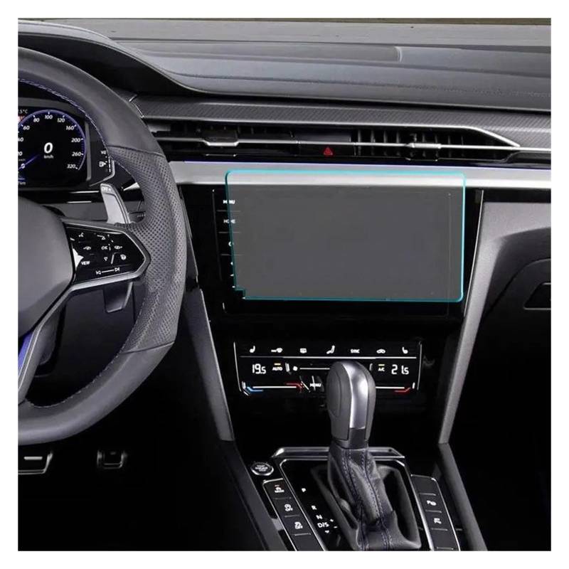 GPS Navigator Displayschutzfolien Für VW Für Arteon 2021 Gehärtetem Glas Bildschirm Schutz Film Dashboard Schutz 9,2 Zoll Auto Infotainment GPS Navigation Auto Navi Folie(GPS and Instrument) von Ltusgt