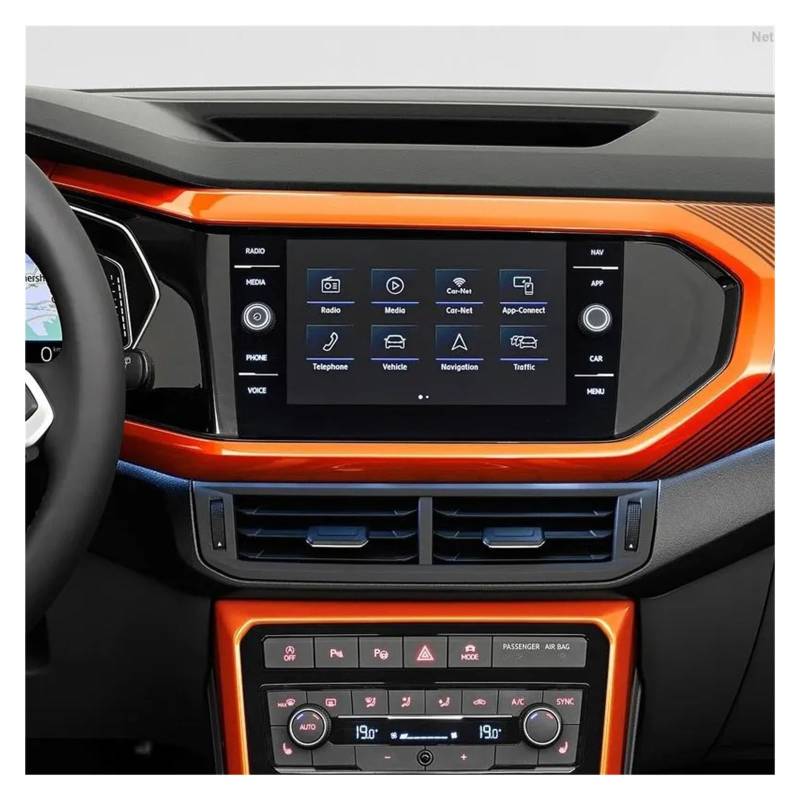 GPS Navigator Displayschutzfolien Für VW Für T-Cross 2019 2020 Gehärtetem Glas Screen Protector Auto Radio GPS Navigation Bildschirm Auto Navi Folie von Ltusgt