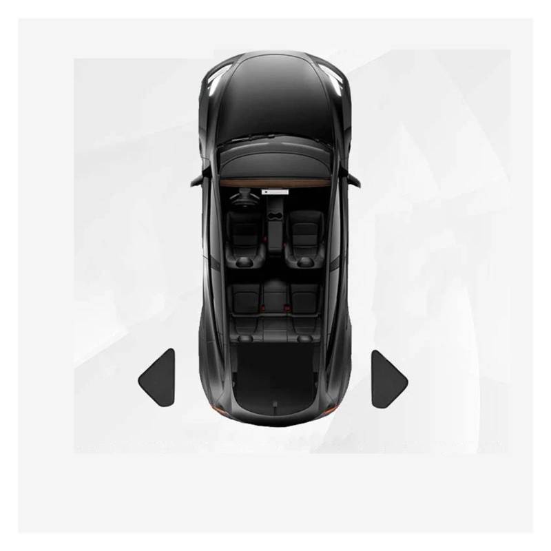 Sonnenblende Auto Für Tesla Für Modell 3 Für Highland 2023-2024 Sichtschutz Sonnenschutz Passgenaue Seitenfenster Schiebedach Sonnenschutz Jalousie Autos Windschutzscheibe Sonnenschutz(Triangle 2PCS) von Ltusgt