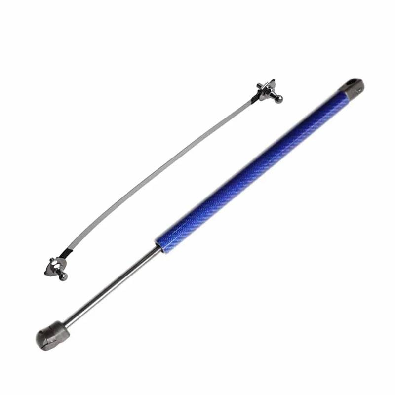 Vordere Haube Hydraulikstange Für SEAT Für Tarraco (KN2) 2018 + 1PC Haube Strut Kit Ändern Front Motorhaube Lift Unterstützung Schock Dämpfer Prop Stange Absorber(Blue Carbon Fiber) von Ltusgt