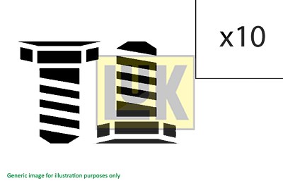 Luk Schraubensatz, Schwungrad [Hersteller-Nr. 411014010] für Audi, Ford, Seat, VW von LuK