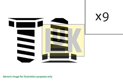 Luk Schraubensatz, Schwungrad [Hersteller-Nr. 411001510] für Porsche von LuK