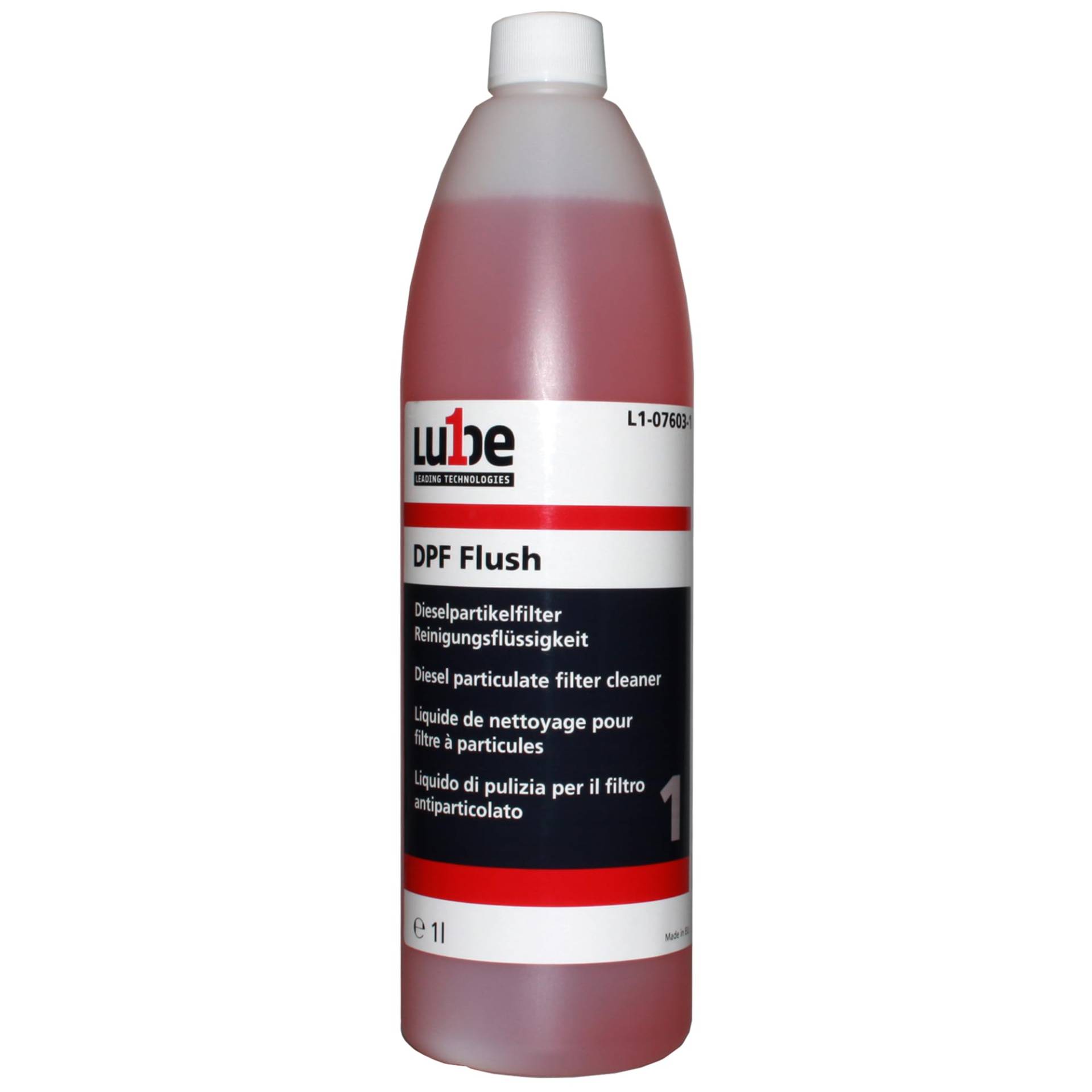 Lube1 DPF Cleaning Liquid 1L I Partikelfilter Reiniger Diesel I Sauberer Dieselpartikelfilter durch DPF Reiniger, dadurch weniger Kraftstoffverbrauch von Lube1