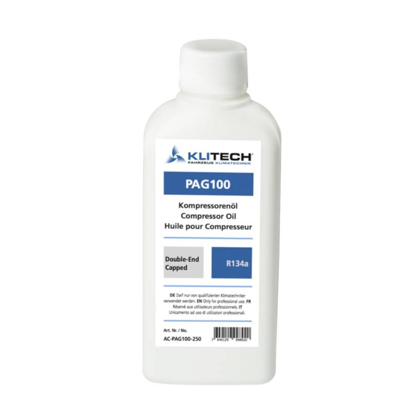 Lube1 Klimaanlagenöl PAG100 - R134a 250ml I Kompressor Öl geeignet für alle Füllstationen mit automatischem Öleinzug I Direktbefüllung von Kompressoren von Lube1