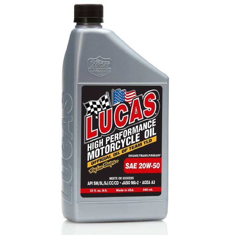 Lucas Oil 10700 SAE 20W - 50 Gew Motorradöl 1QT, 946 ml von Lucas Oil