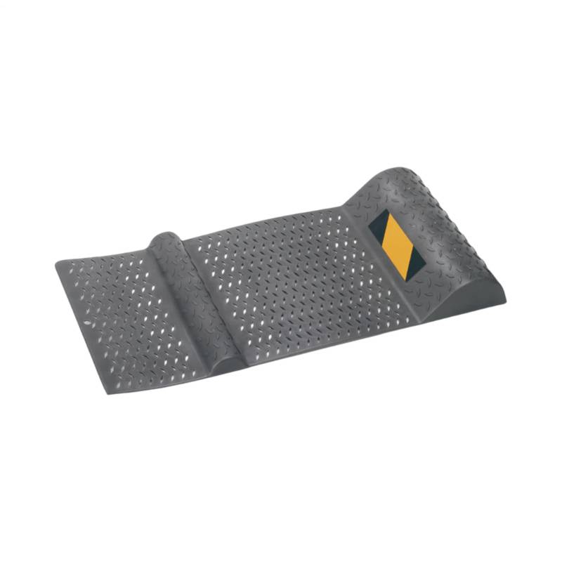 Parkhilfe Mattset - rutschfeste Einparkmatte Mit Bremsschwelle | 525x250x52 Mm Positionsmarkierung Für Garagen - Stopper Für Sicheres EIN- & Ausparken von Luckxing