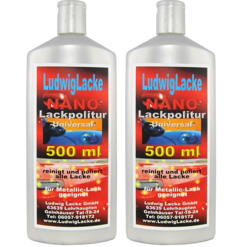 Ludwiglacke 2X Lackpolitur Lackpflege 500 ml von LudwigLacke
