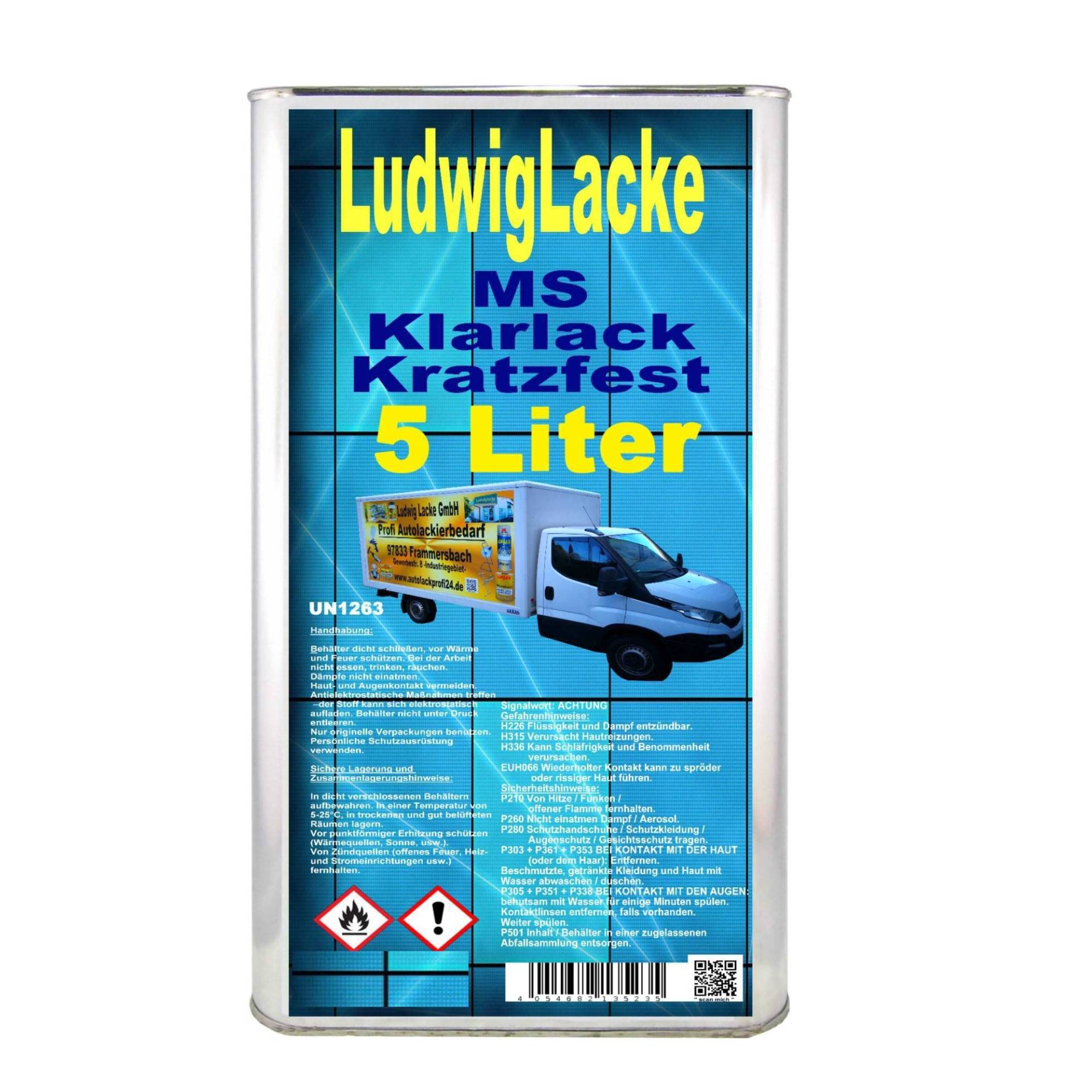 Ludwig Lacke Klarlack 5 Liter MS Klarlack von Ludwiglacke