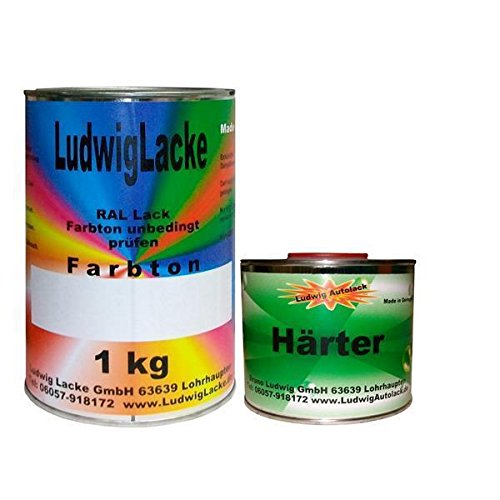 Ludwig Lacke 1,5 kg Set MATT in Ihrer WUNSCHFARBE incl. 0,5 ltr. Härter von Ludwig Lacke