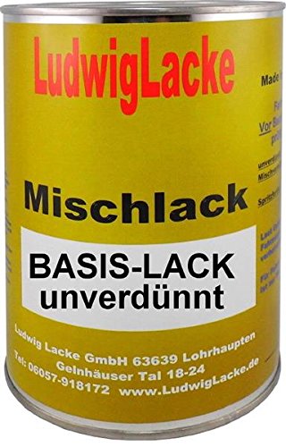 Ludwig Lacke 1 Liter unverdünnter Autolack für Mercedes Brillantsilber, Metallic, 744 Bj.91-12 von Ludwiglacke
