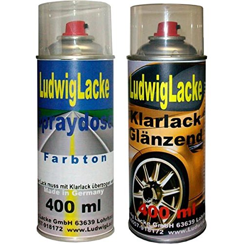 Ludwig Lacke Spray Set Ford Imperial Blue Perleffekt HX4 Bj.93-08 von Ludwiglacke