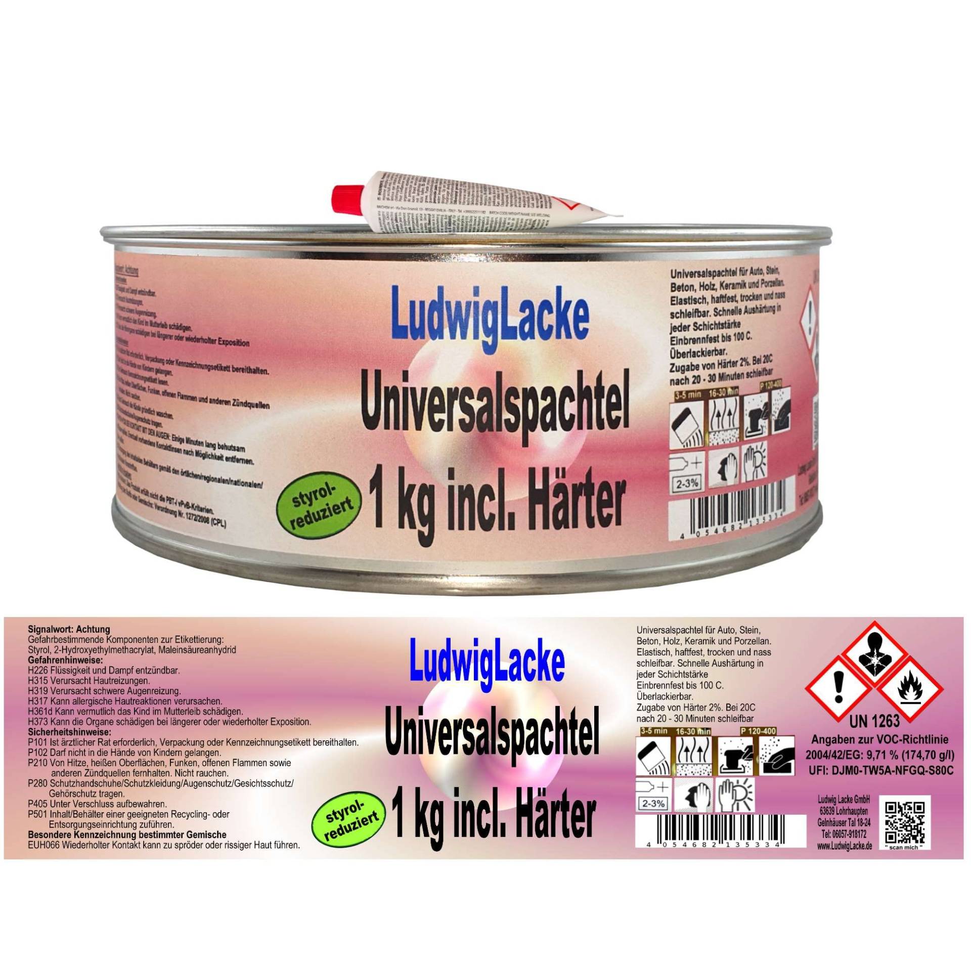 Ludwig Lacke Universalspachtel 1 kg + 20 Gramm Ludwig Lacke Universalspachtel 1 kg + 20 Gramm von Ludwiglacke