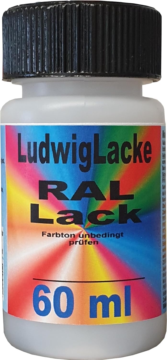 RAL 9001 Cremeweiss seidenmatt Lackstift 60ml mit Pinsel von Ludwiglacke