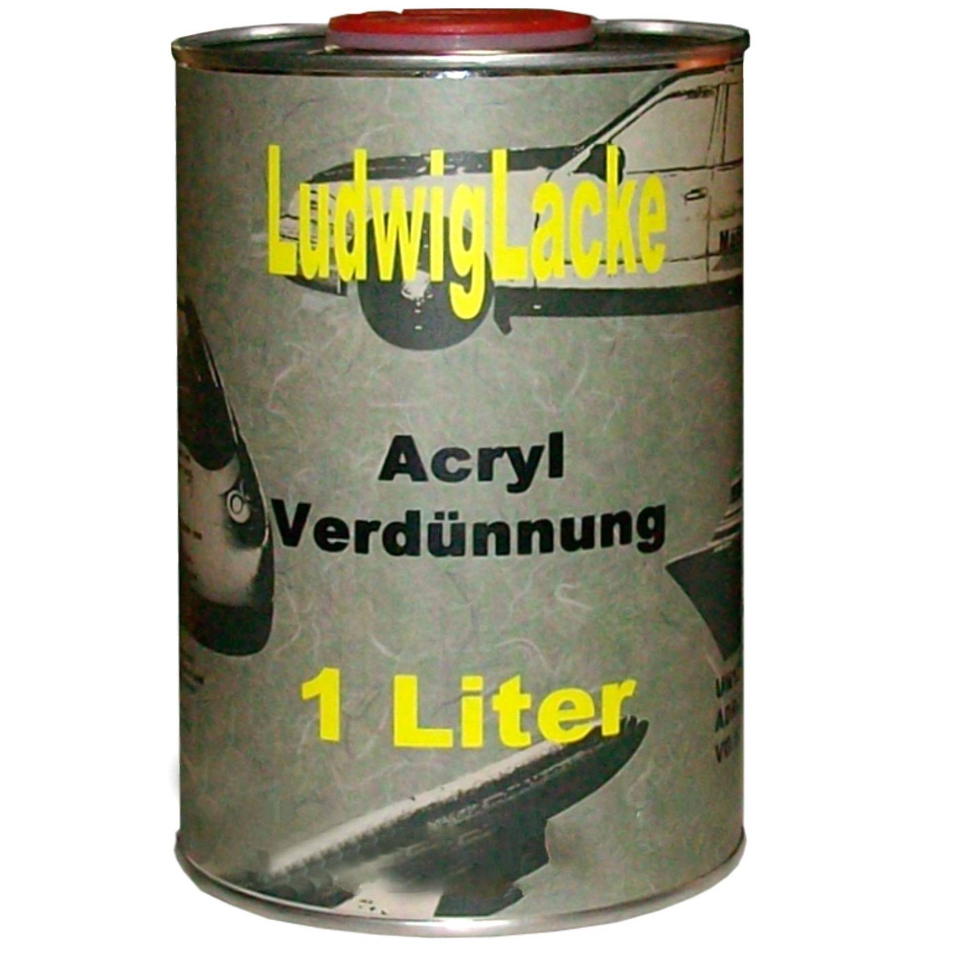 Acryl Verdünnung 1Liter kurz für Autolack und RAL Lack von Ludwiglacke
