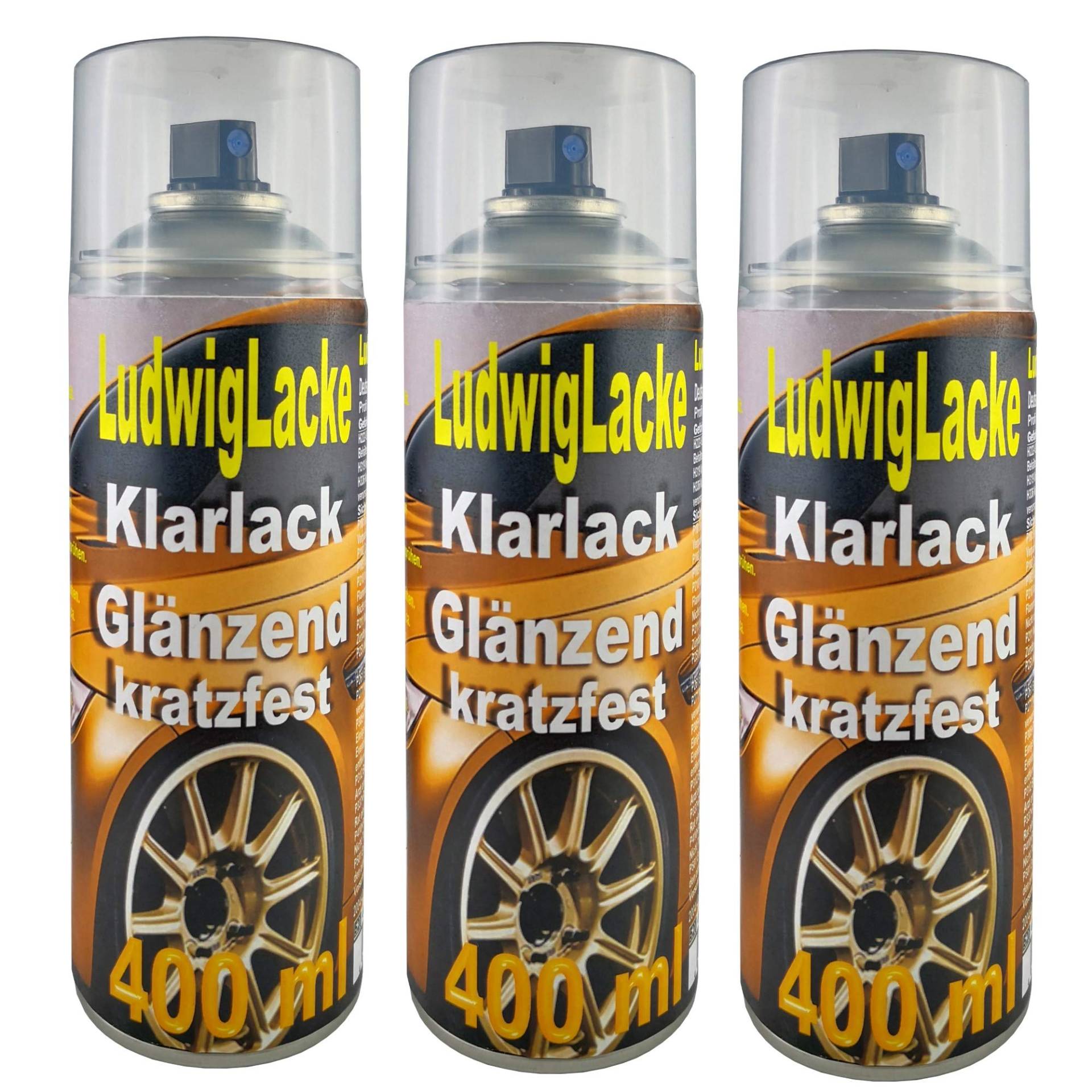 Spraydosen Klarlack glänzend Autolack 3 a 400ml Spraydosen Klarlack glänzend Autolack 3 a 400ml von LudwigLacke