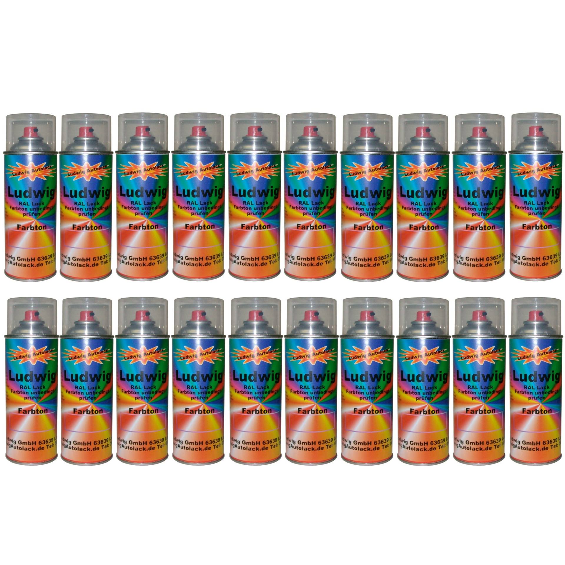 Ludwiglacke 20 Spraydosen 400ml Autolack glänzend RAL 7000 Fehgrau Ludwiglacke 20 Spraydosen 400ml Autolack glänzend RAL 7000 Fehgrau von Ludwiglacke