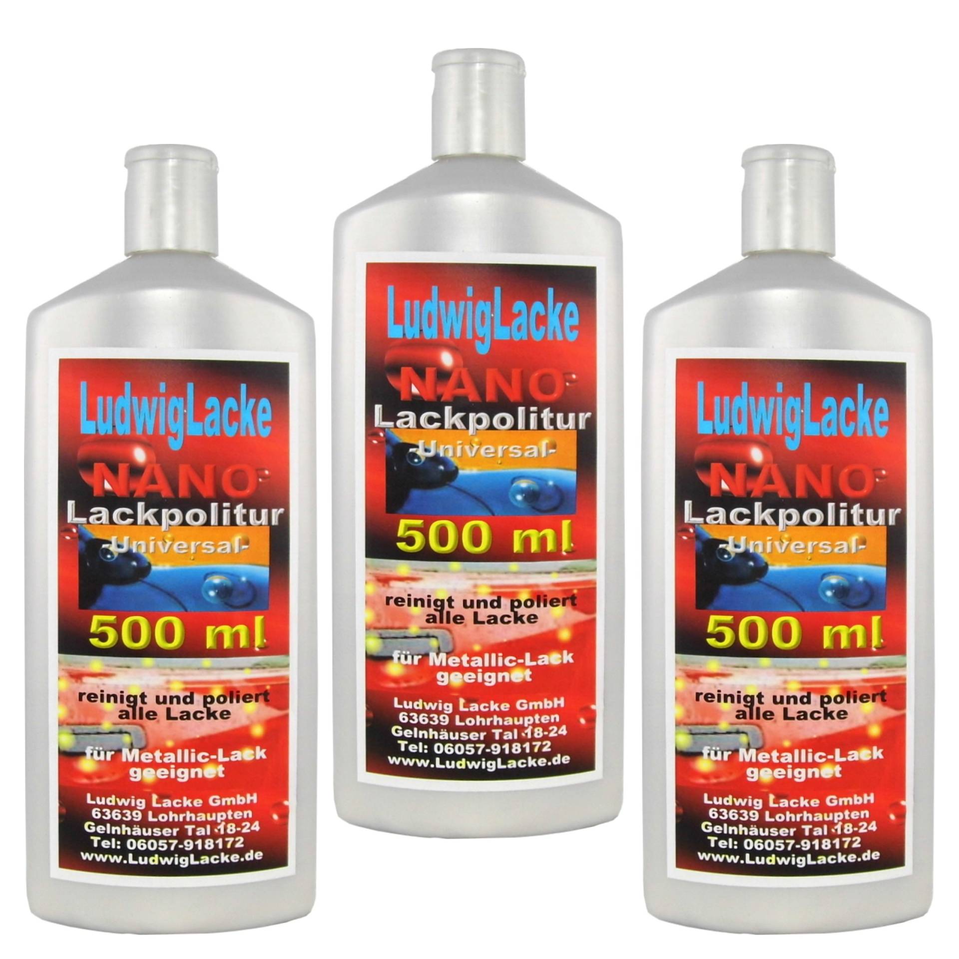 Ludwiglacke 3X Lackpolitur Lackpflege 500 ml Ludwiglacke 3X Lackpolitur Lackpflege 500 ml von LudwigLacke