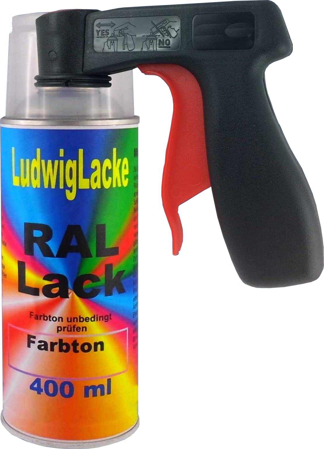 Ludwiglacke RAL 6013 SCHILFGRÜN Matt 400 ml 1K Spray + Griff von Ludwiglacke