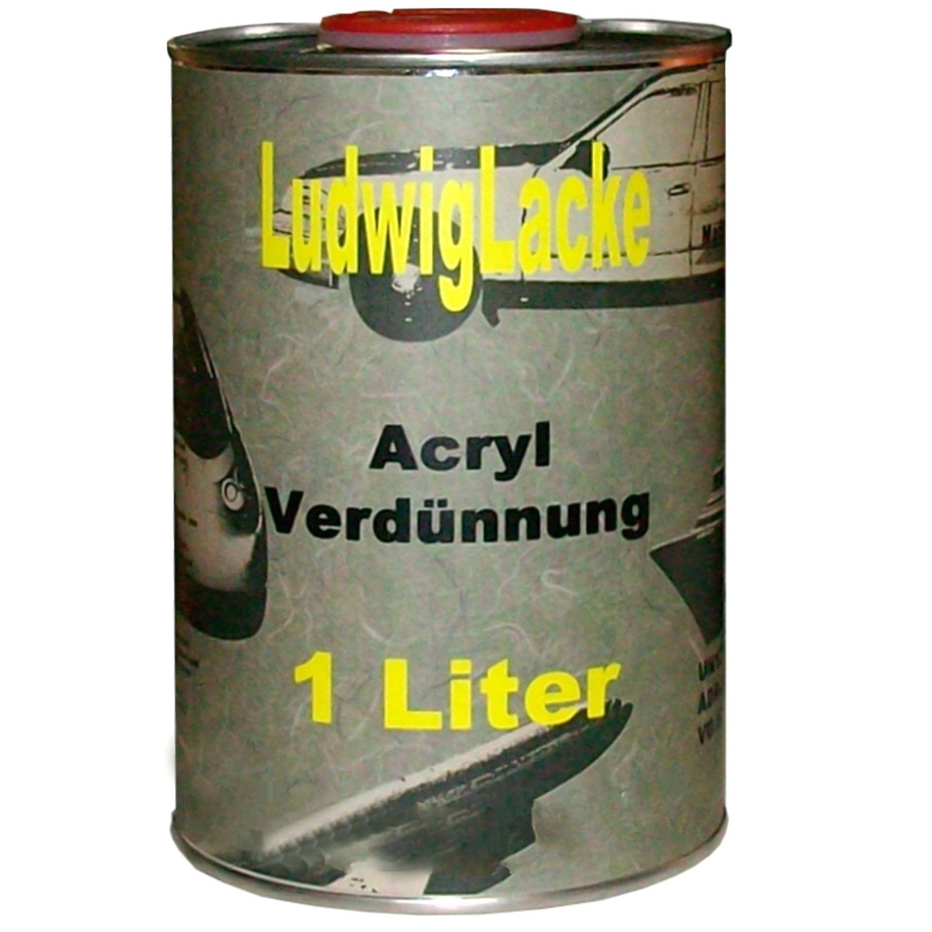 Profi Acryl Verdünnung 1 Liter normal f. Autolack Rallack Grundierung Reiniger von Ludwiglacke