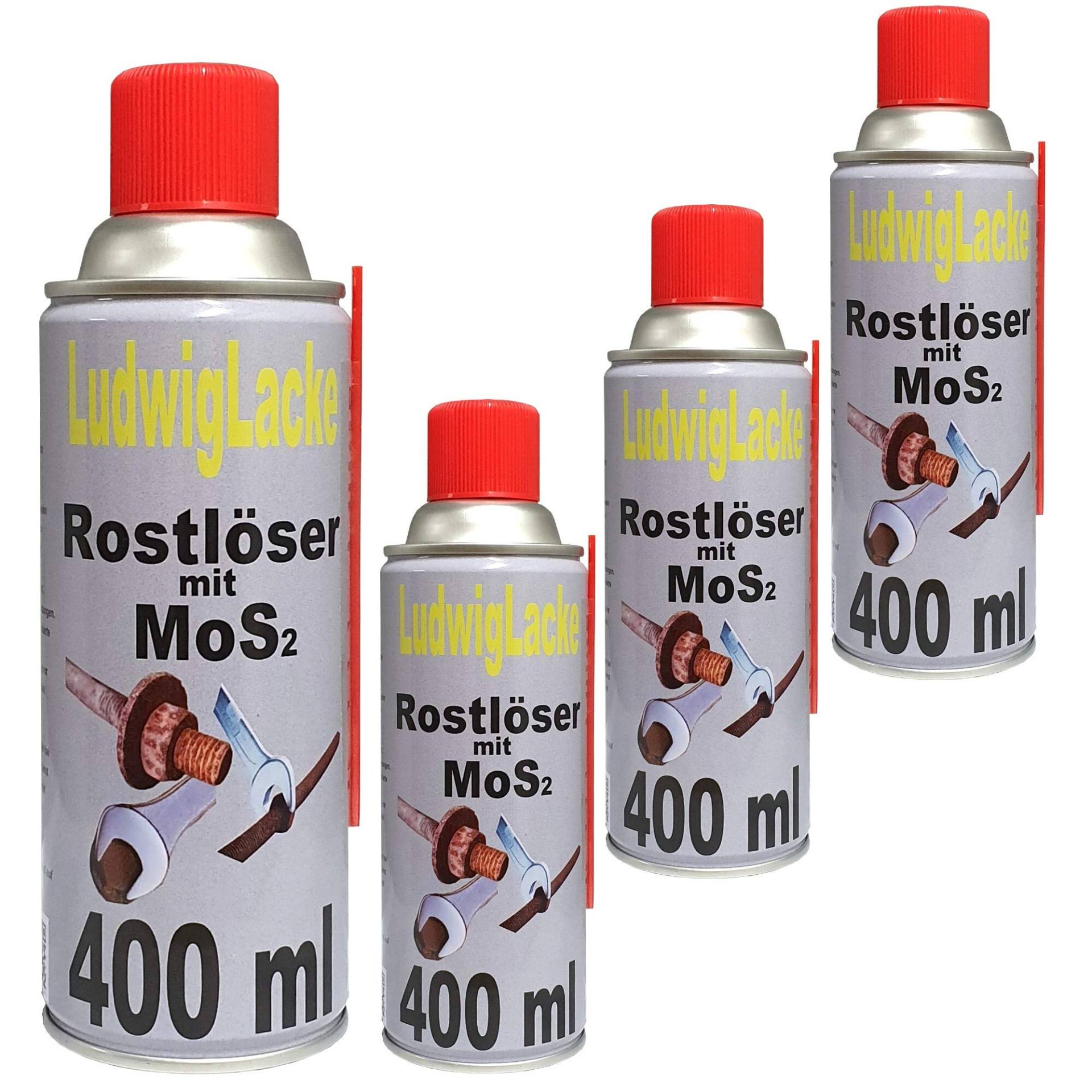 Rostlöser 4 x Spraydose 400 ml von Ludwiglacke