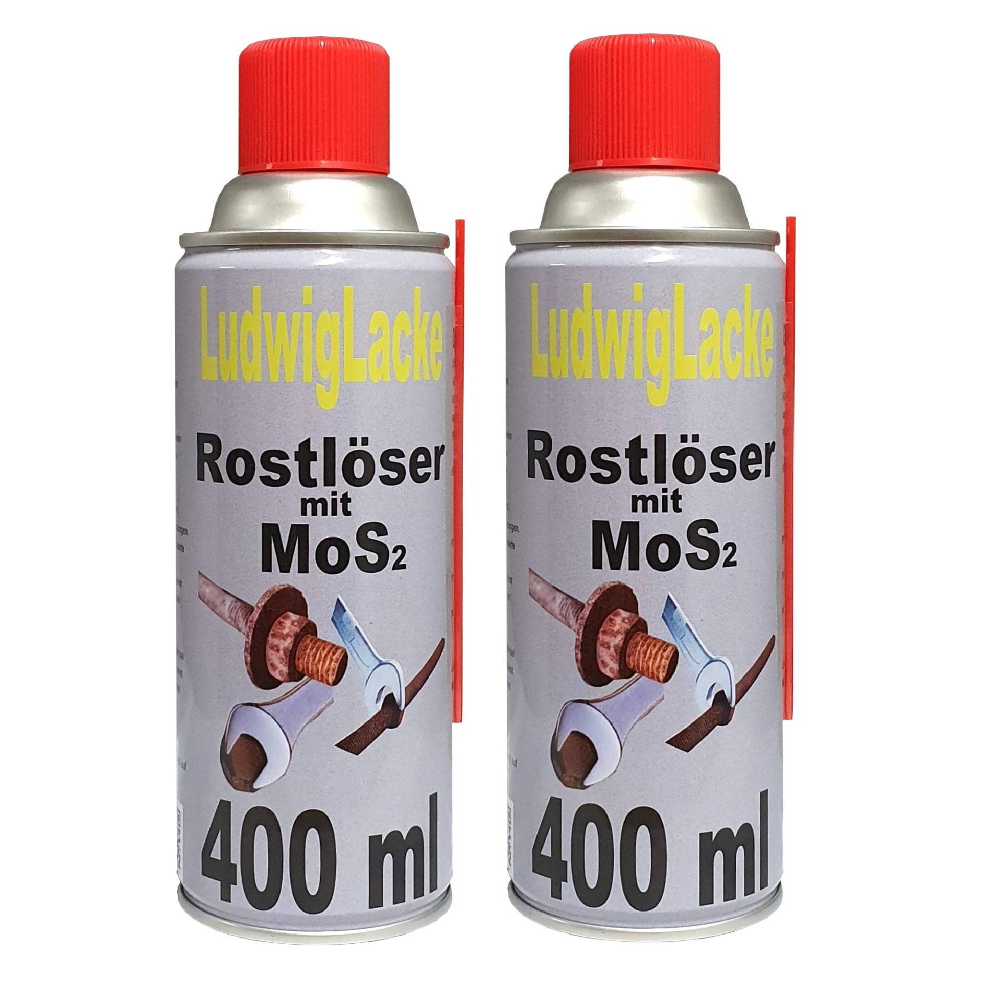Rostlöser Rostenferner 2 x 400 ml Spray mit MoS2 von Luwdig Autolacke Rostlöser Rostenferner 2 x 400 ml Spray mit MoS2 von Luwdig Autolacke von Ludwiglacke
