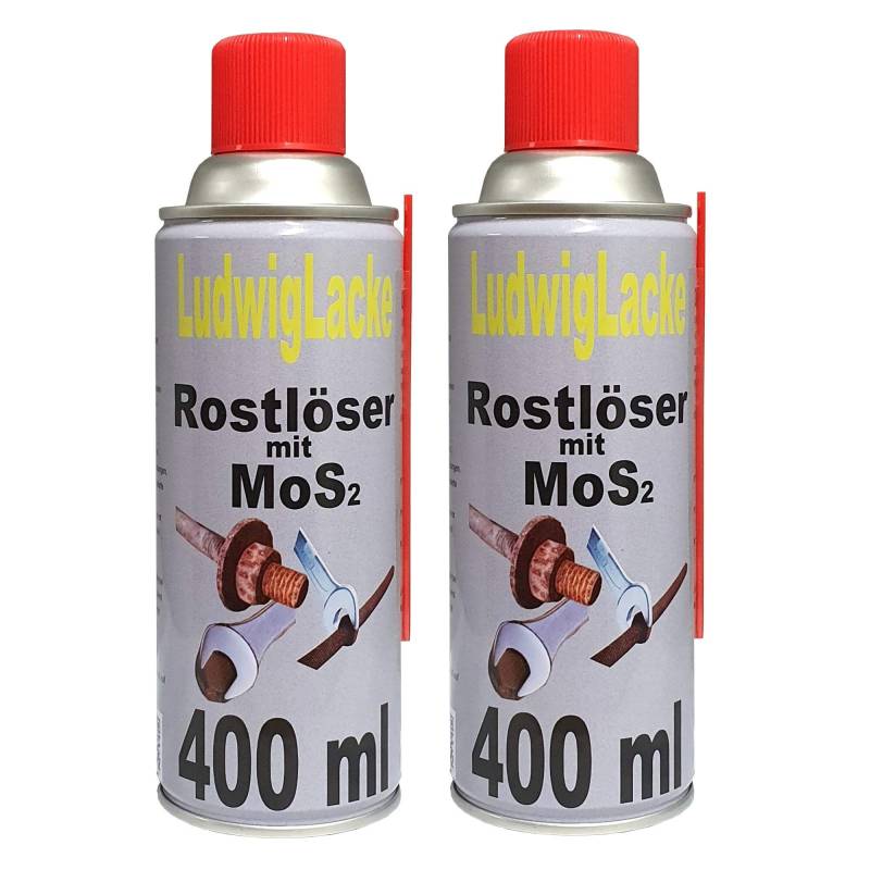 Rostlöser Rostenferner 2 x 400 ml Spray mit MoS2 von Luwdig Autolacke von Ludwiglacke