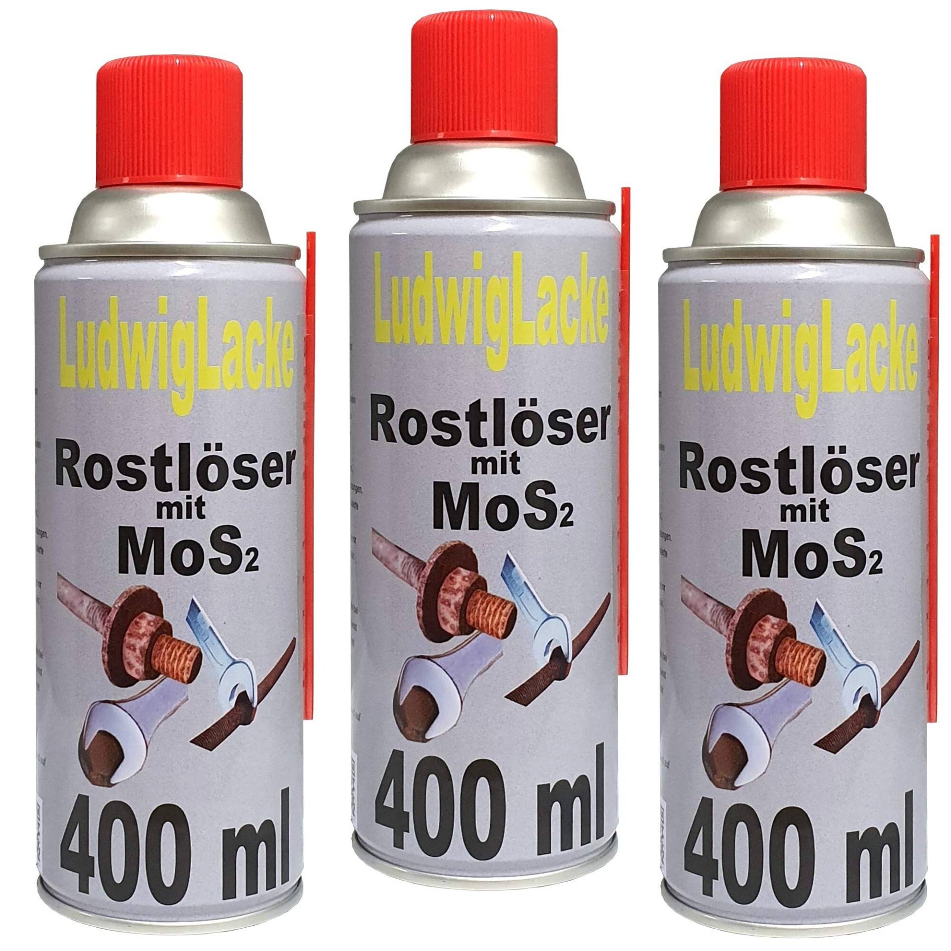 Rostlöser Spraydose 400 ml 3 Stück Rostlöser Spraydose 400 ml 3 Stück von Ludwiglacke