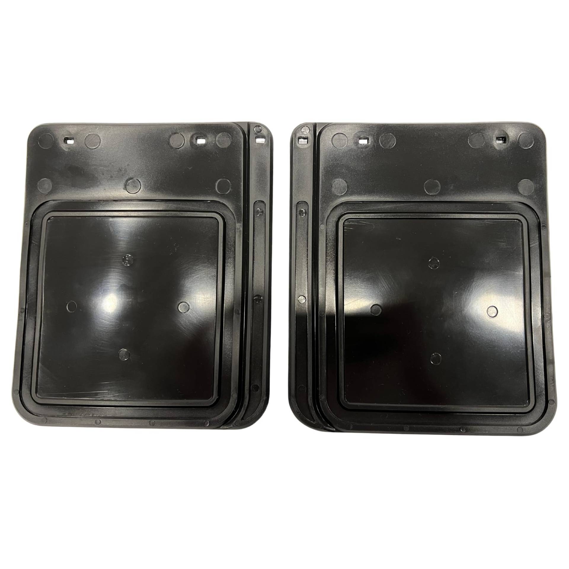 2er Set universal Schmutzfänger PKW Anhänger – Spritzlappen 22,5x19 cm, flexibel & robust, gegen Schmutz & Steinschlag, schwarz – passend für viele Trailer (Schmutzfänger breit) von Lukona