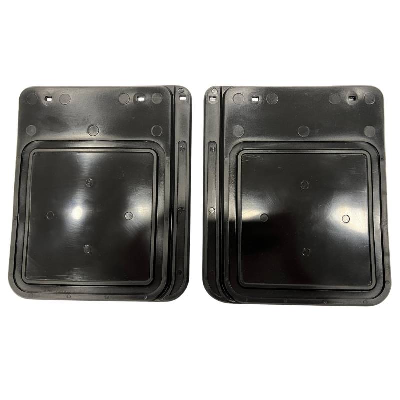 2er Set universal Schmutzfänger PKW Anhänger – Spritzlappen 22,5x19 cm, flexibel & robust, gegen Schmutz & Steinschlag, schwarz – passend für viele Trailer (Schmutzfänger breit) von Lukona