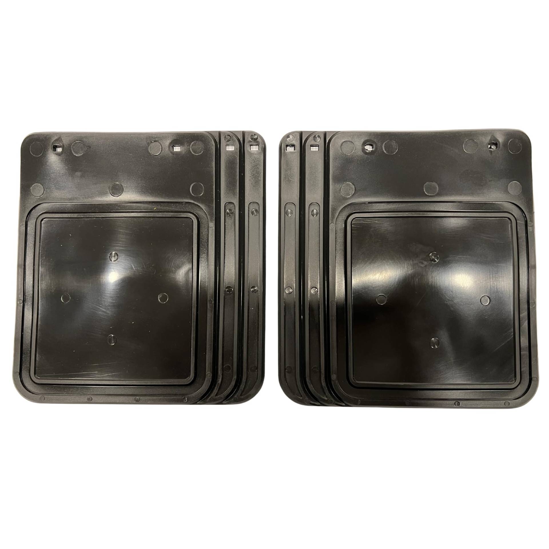 2er Set universal Schmutzfänger PKW Anhänger – Spritzlappen 22,5x19 cm, flexibel & robust, gegen Schmutz & Steinschlag, schwarz – passend für viele Trailer (Schmutzfänger schmal) von Lukona