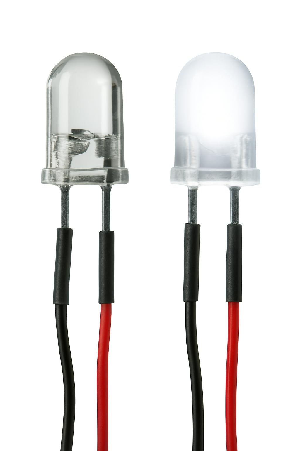 Lumetheus LED verkabelt 12 Volt 3mm Farbe weiß 10 Stück verkabelte weiße Leuchtdioden mit Kabel verlötet 12V Widerstand von Lumetheus