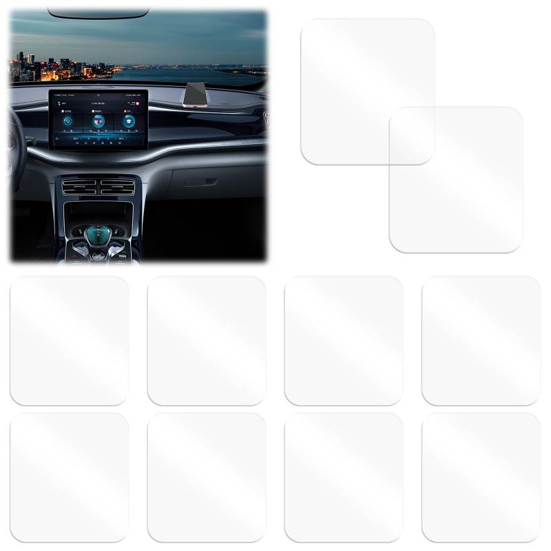 10 Stück Multifunktion Anti Rutsch Pads,Wiederverwendbar Silikon Gel Pads,Multifunktion Transparent Auto Anti Rutsch Gel Pads,Waschbare Nano Gel Pad für Fliesen,Auto und Küche,Armaturenbrett von LuminaryLair