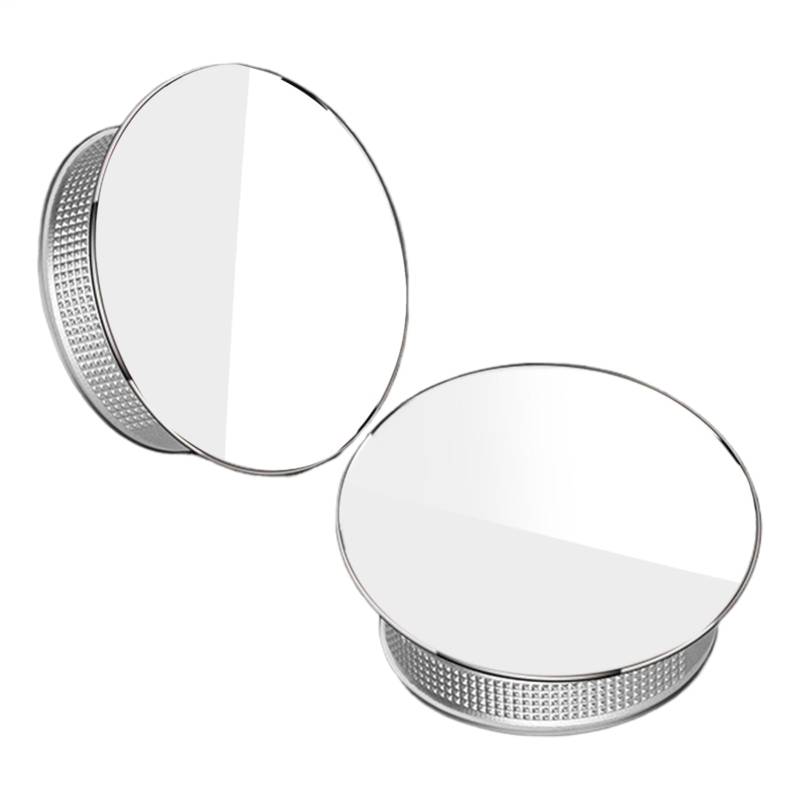 Lunaobrik Konvexer Rückspiegel, konvexer Seitenspiegel - 2x breite eckige Rückspiegel - 360 Grad verstellbarer Saugbecher High Definition Auto Umkehrung von Lunaobrik