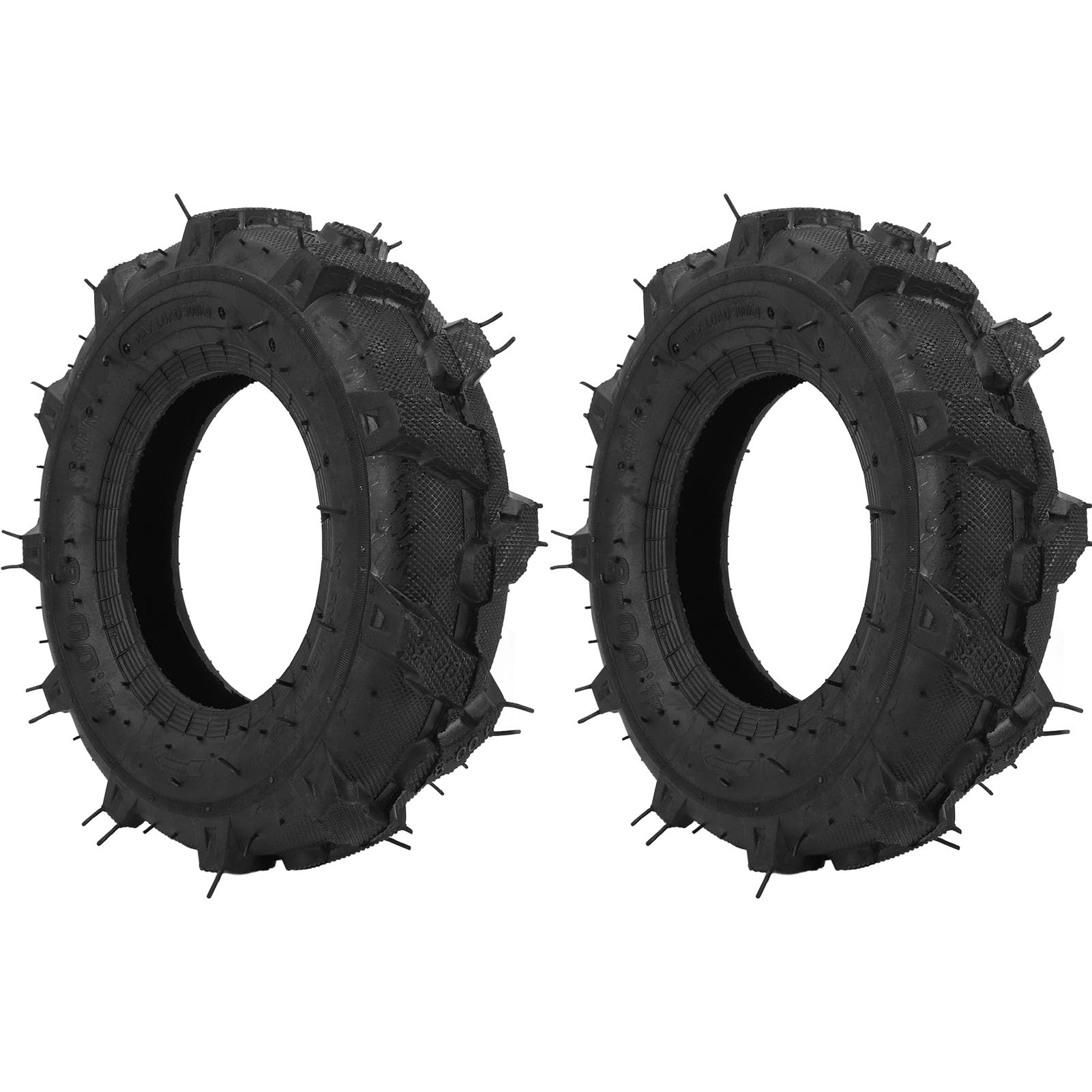 2er-Set 4.00-8 Reifen Tubeless, Schlauchlose Gummi-Traktorreifen, 4PR-Rasenmäherreifen, Bodenfräse, Schneefräse mit Flanschreifen für Gartentraktor, Grabenfräse, 672 Pfund 2er-Set 4.00-8 Reifen Tubeless, Schlauchlose Gummi-Traktorreifen, 4PR-Rasenmäherreifen, Bodenfräse, Schneefräse mit Flanschreifen für Gartentraktor, Grabenfräse, 672 Pfund von Luocute