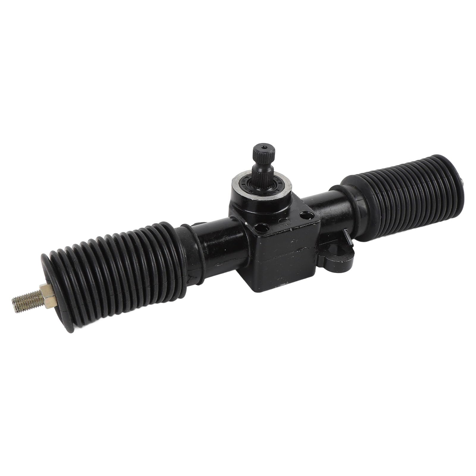 Austausch der Zahnstangen- und Ritzelbaugruppe des Lenkgetriebes, 30T 325mm Lenkstangen- und Ritzelbaugruppe, Staubdichte Hülse aus Stahllegierung für DIY Go Kart ATV UTV Quad von Luocute