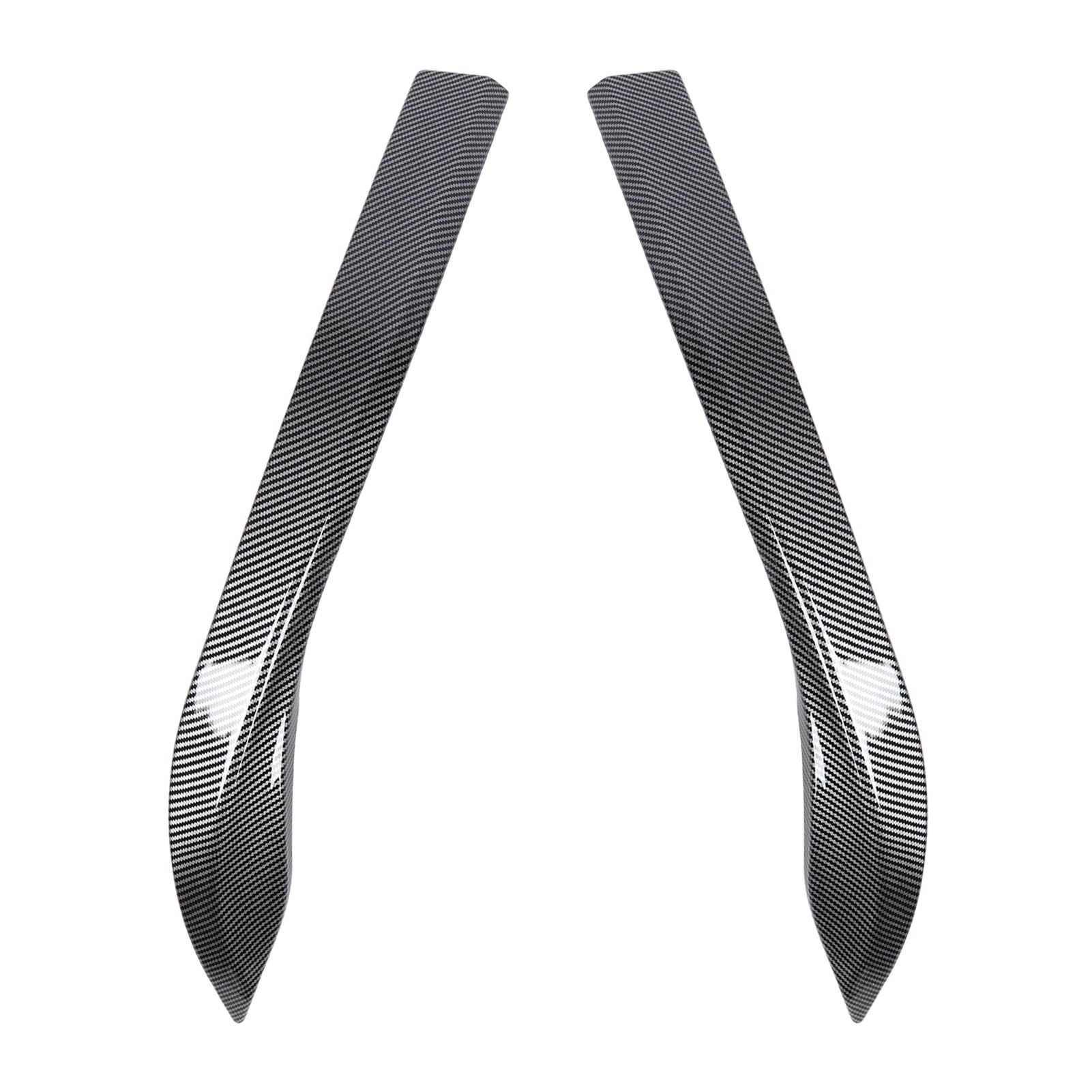 Universal Car Front Stoßstange Seitlich Splitter, 2 STK Vorne Stoßstange Seitsplitter nach Rechts für den CS-Stil Erhöhung Stabilität Sporty Look Ersatz für MK8 2020-2024 (Kohlefaser-Stil) von Luocute