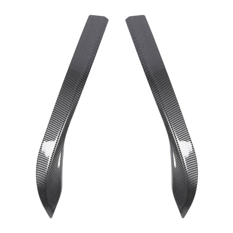 Universal Car Front Stoßstange Seitlich Splitter, 2 STK Vorne Stoßstange Seitsplitter nach Rechts für den CS-Stil Erhöhung Stabilität Sporty Look Ersatz für MK8 2020-2024 (Kohlefaser-Stil) von Luocute