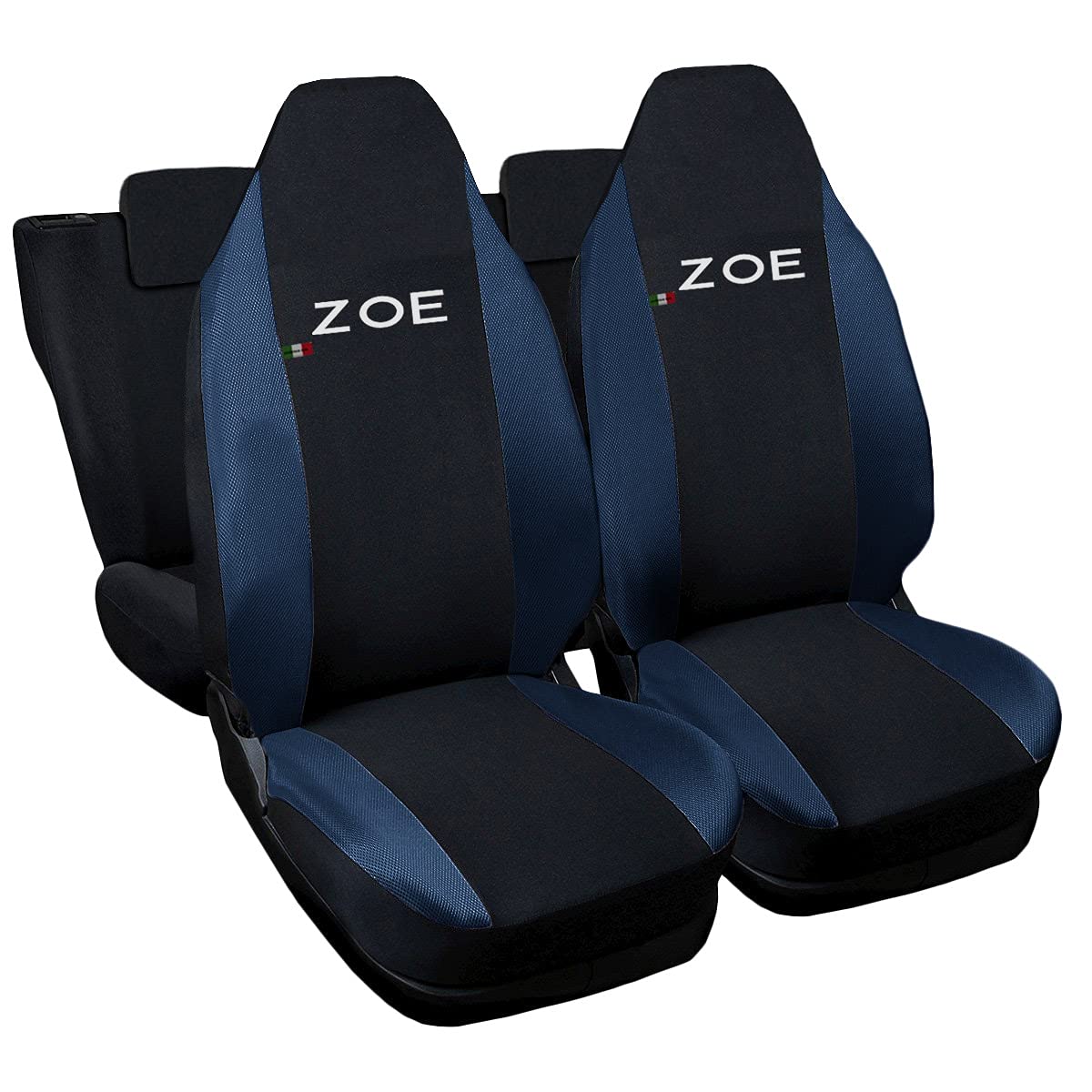 Lupex Shop Autositzbezüge kompatibel Zoe zweifarbig schwarz - dunkelblau von Lupex Shop