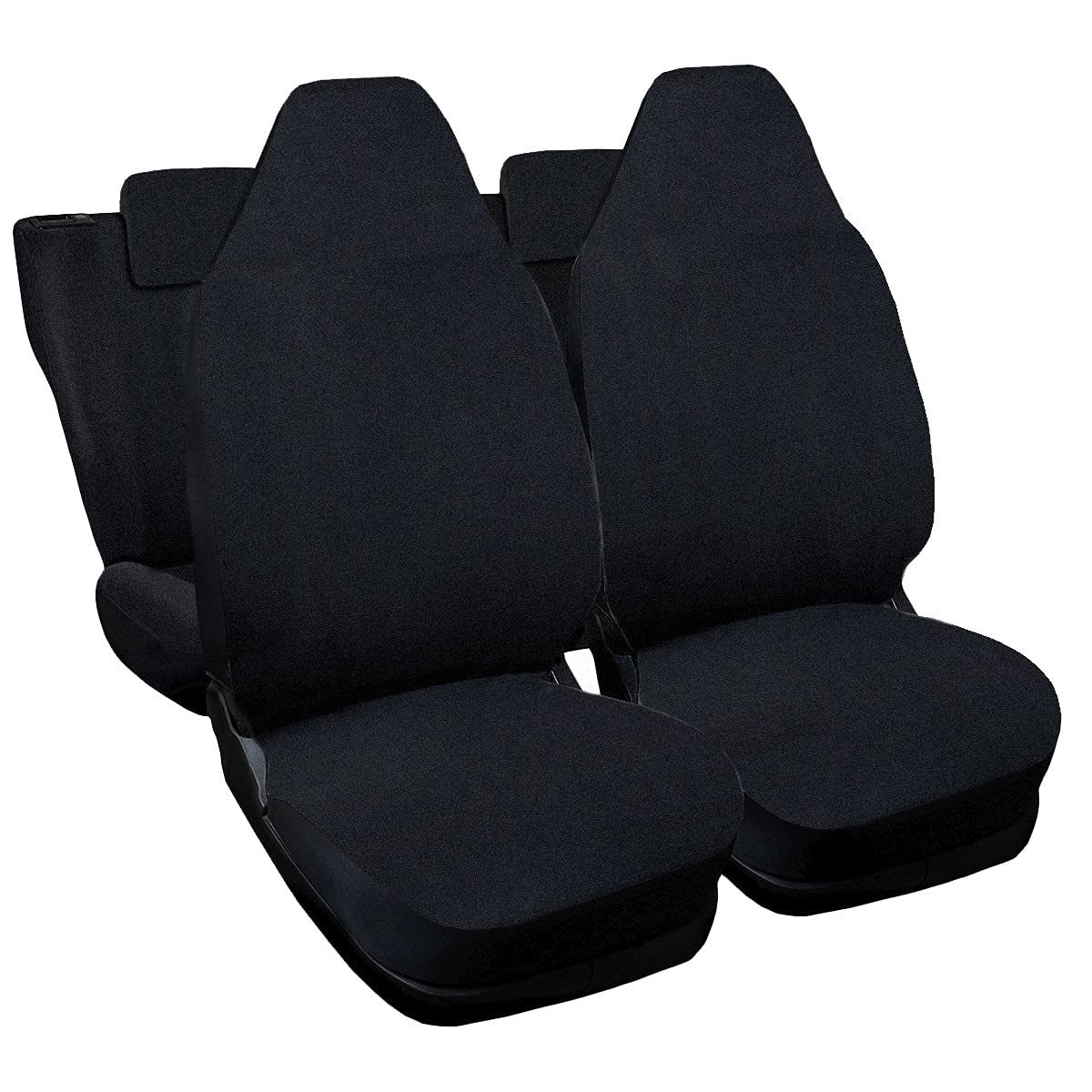 Lupex Shop Citroen C1 einfarbige Sitzbezüge - schwarz Jeans von Lupex Shop