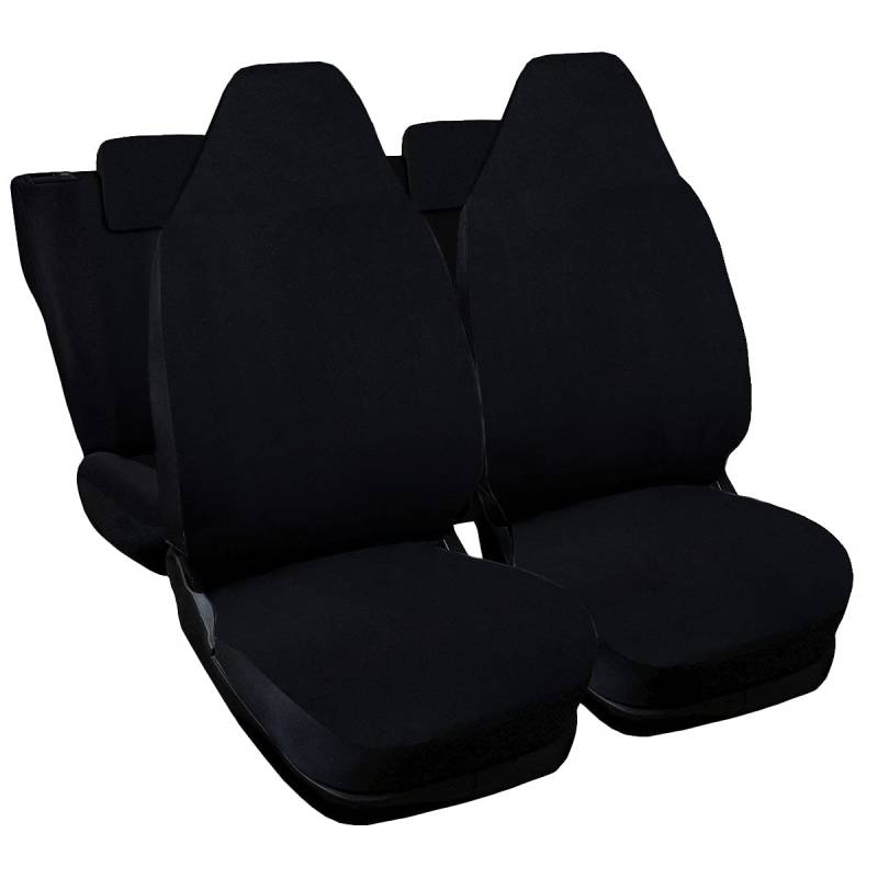 Lupex Shop Citroen C1 einfarbige Sitzbezüge - schwarz von Lupex Shop