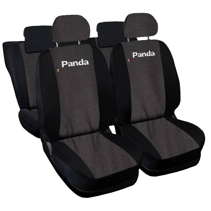 Lupex Shop Panda.014b.Jn-50 New Panda Sitzbezüge - schwarz jeans schwarz 50-50 von Lupex Shop