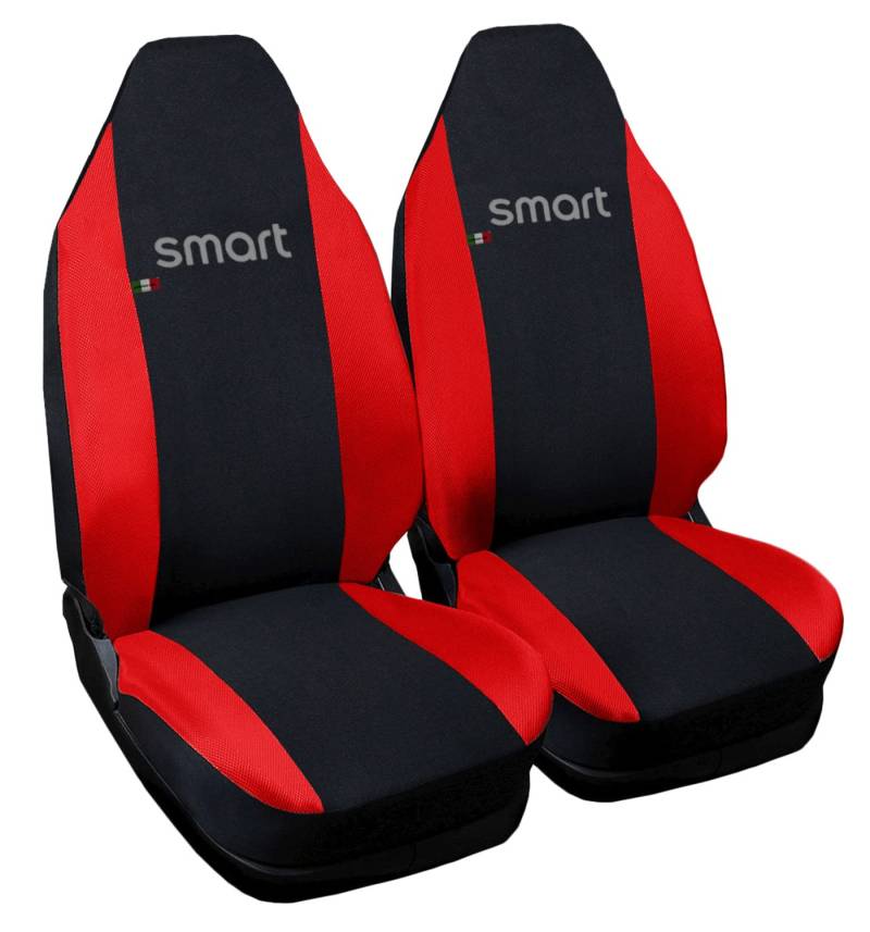 Lupex Shop Sitzbezüge, zweifarbig schwarz/rot von Lupex Shop