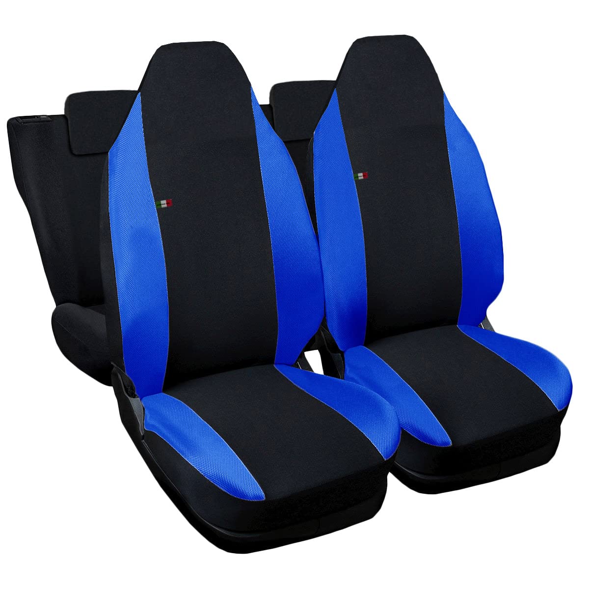 Lupex Shop Sitzbezüge für Smart, 1. Serie, schwarz/königsblau von Lupex Shop