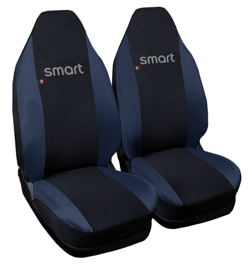 Lupex Shop Smart.1s_N.Bs Sitzbezüge, Schwarz/Dunkelblau von Lupex Shop